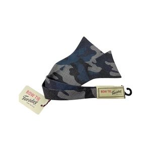 Bow Tie Tuesday Men’s Gray Camo Self-tie Bow Tie NWT